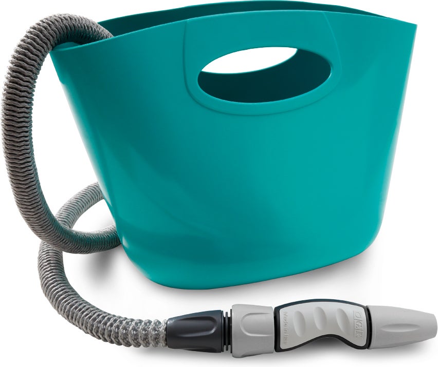 G.F. Garden Aquapop tuinslang met slanghouder grijs 15 m
