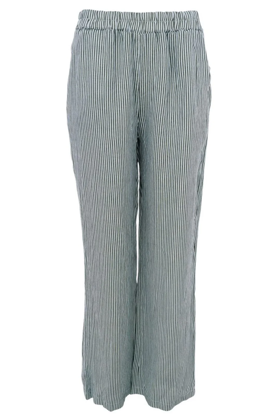 Black Colour Bcmelina Wide Linen Pant safari green