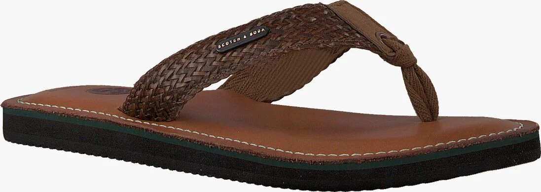 SCOTCH & SODA bruine scotch & soda slippers cadelli