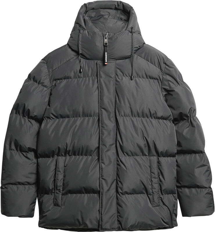 Superdry HOODED 5 BAFFLE SPORTS PUFFER Ebony