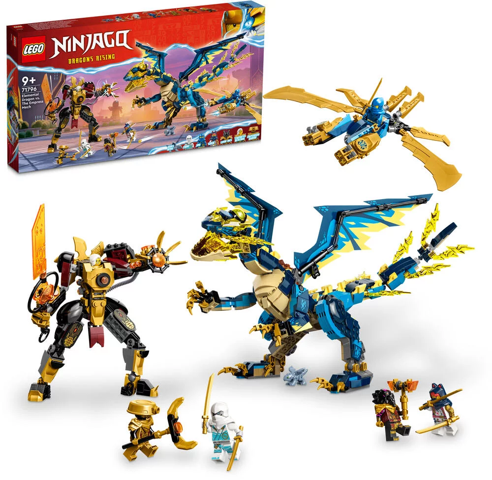LEGO®NINJAGO® 71796 - LE DRAGON ELEMENTAIRE CONTRE LE ROBOT DE L’IMPERATRICE