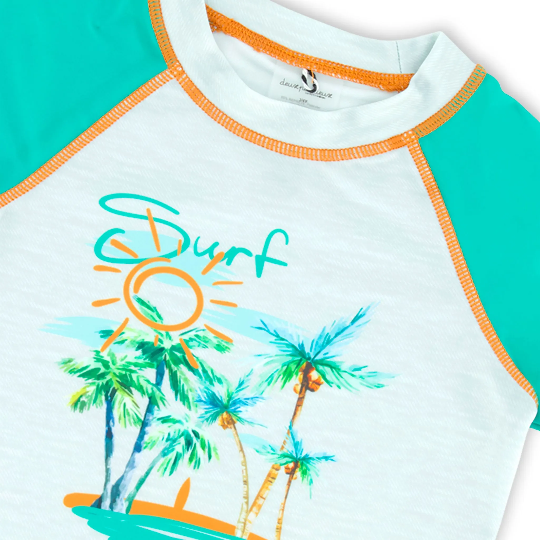 Deux par Deux T-shirt Maillot Palmier 2-6ans