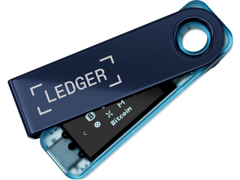 Ledger Nano S Plus Sapphire Blue Hardware-Wallet für Schutz von Kryptowährungen und NFTs