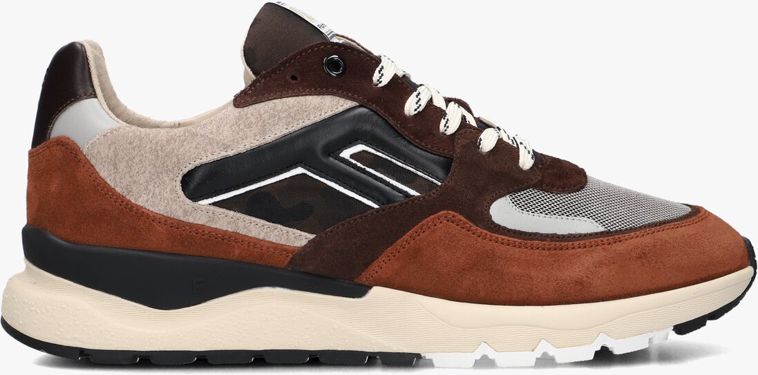 bruine floris van bommel lage sneakers sfm-10154 de treener