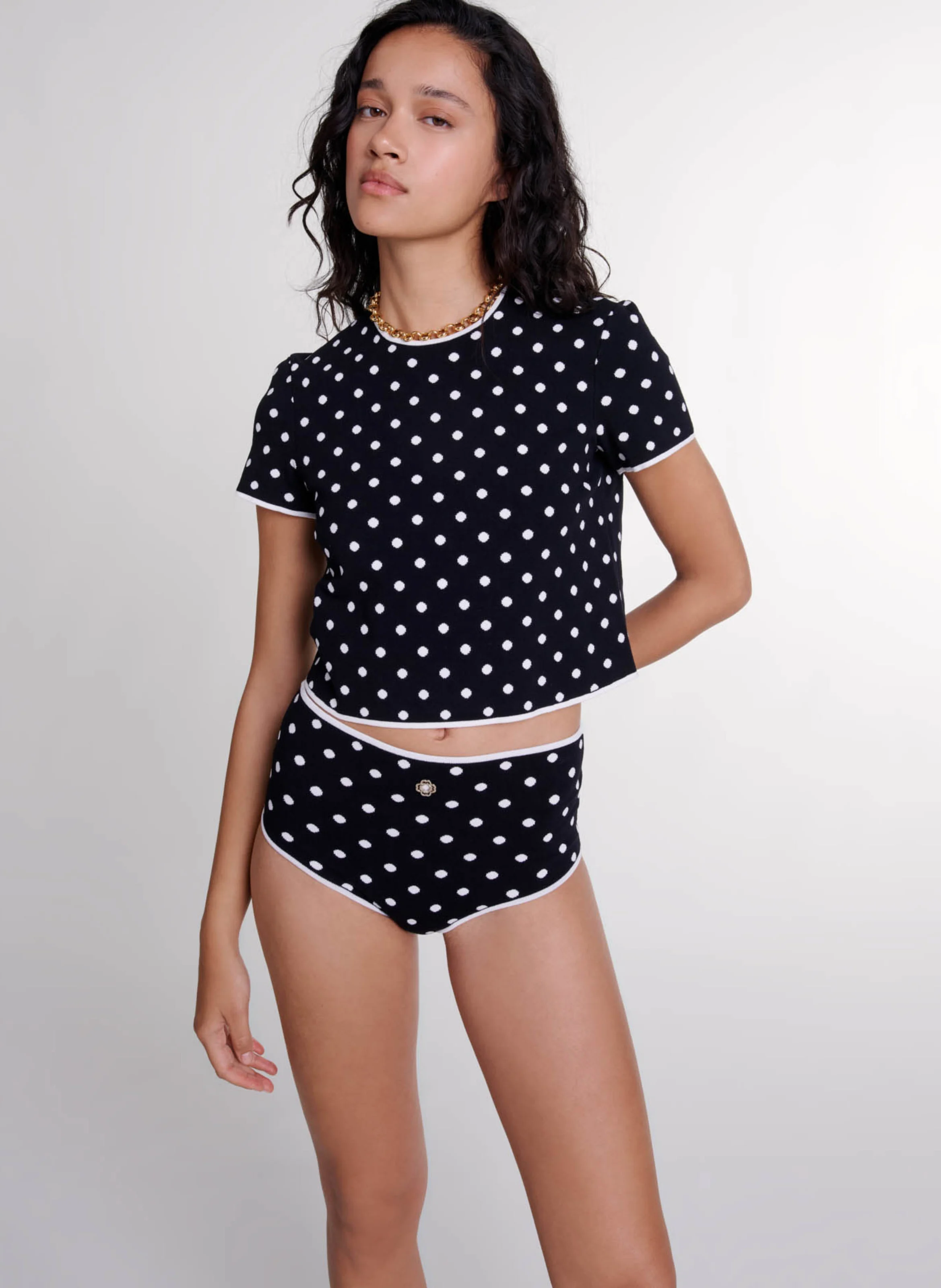 Culotte en maille | Noir