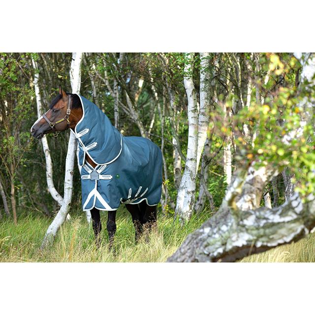 Deken Horseware Amigo Ameco 12 Plus Turnout Met Hals 0gr Donkergrijs