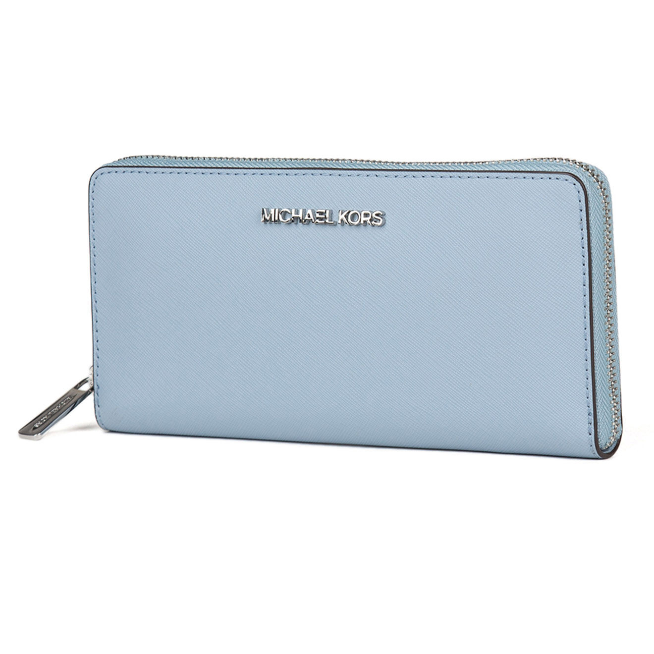 Michael Kors Compagnon en Cuir Jet Set Travel bleu  - 10x20.5x2.5 cm