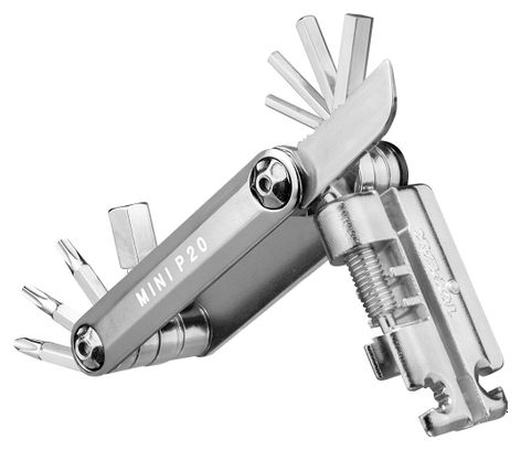 Multi-Outils Topeak Mini P20 Argent (20 Fonctions)