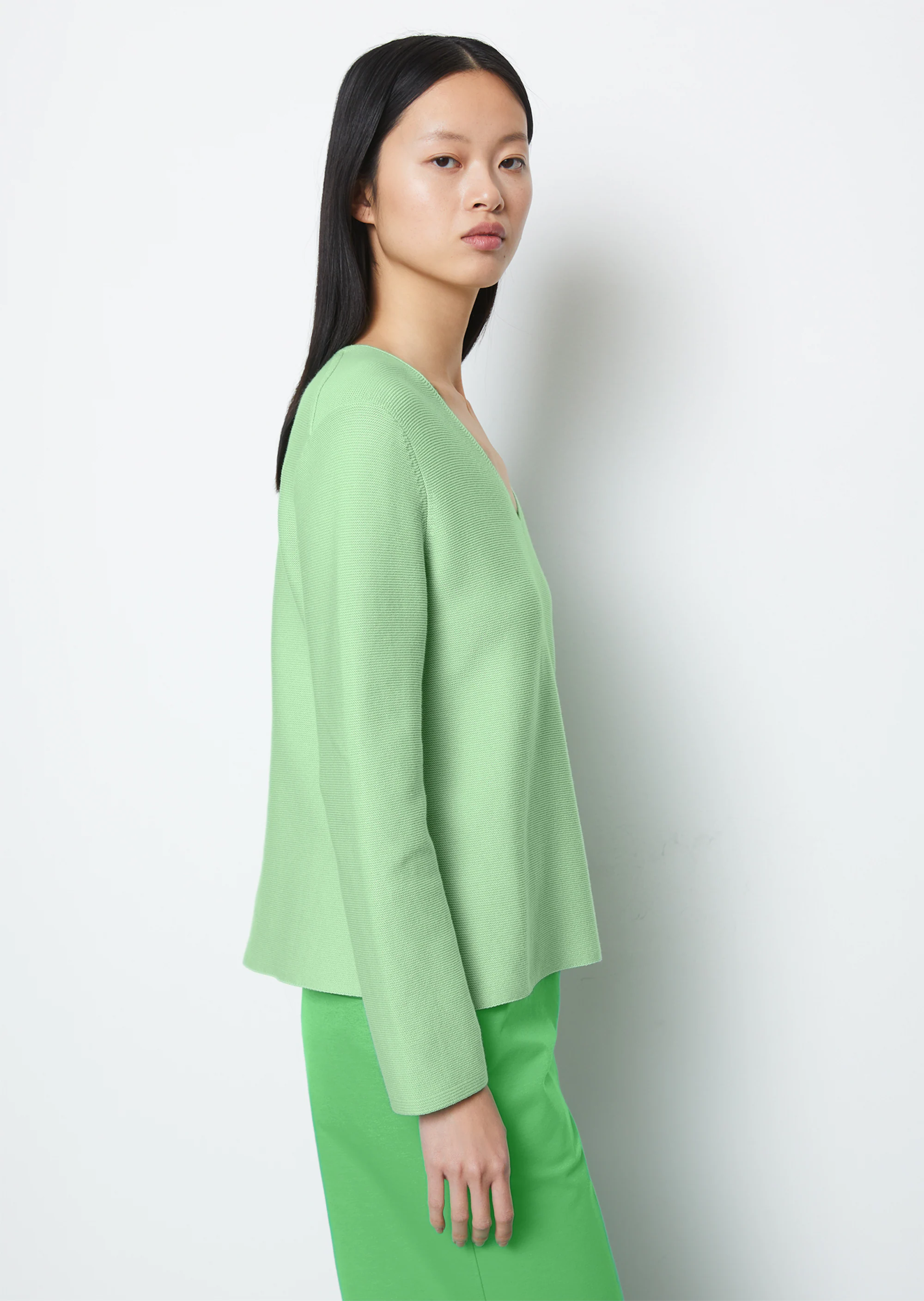 V-Neck-Pullover looseaus Organic Cotton