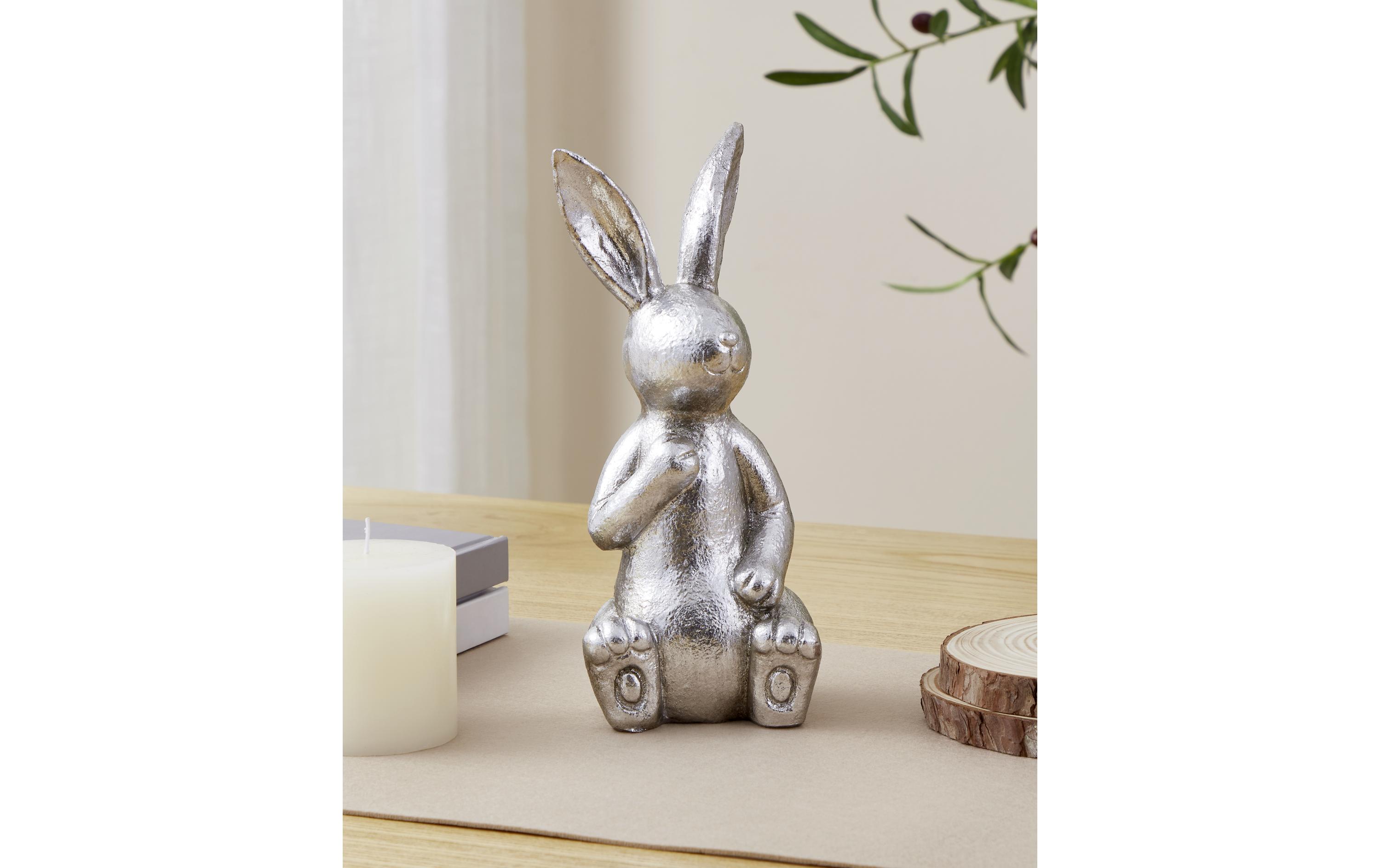 Hase Chilandy 25.5 cm, SilberHasenfigur