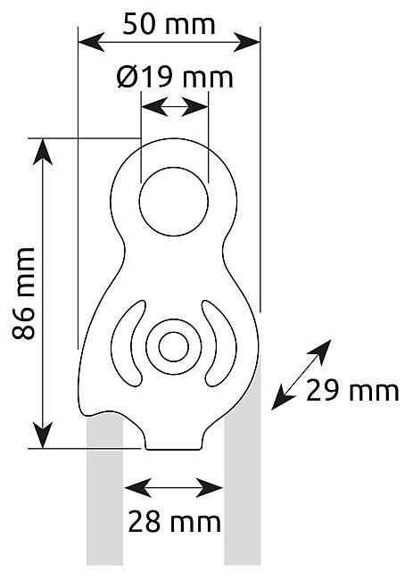 CAMP - POULIE SIMPLE SPHINX PRO