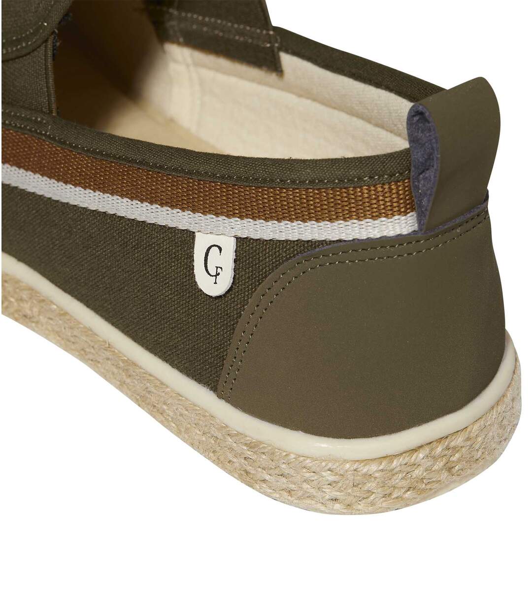 Mocassins Toile Élastiqués Semelle Tressée