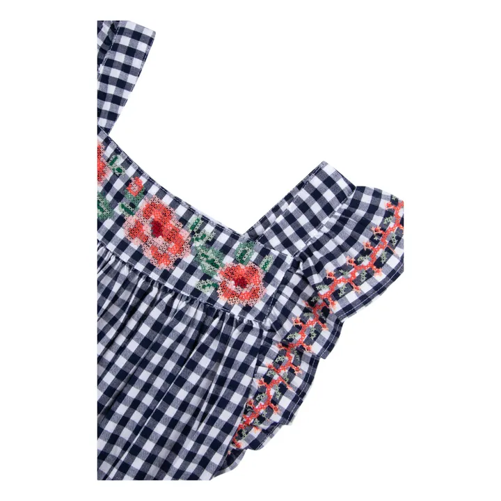 Tartine et Chocolat Combishort Vichy | Bleu marine