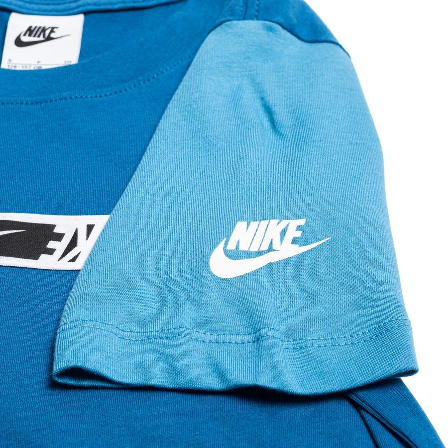 Nike T-Shirt NSW Repeat - Bleu/Blanc Enfant
