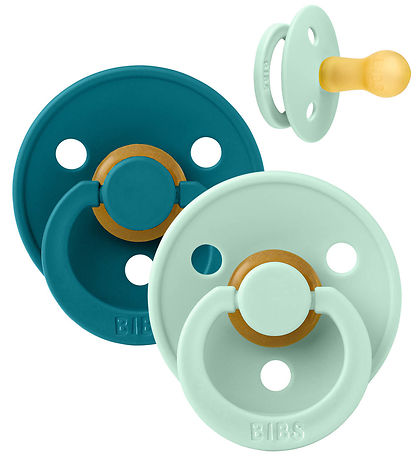 BIBS Colour Schnuller - Gr. 2 - 2er-Pack - Rund - Nordic Neuwert