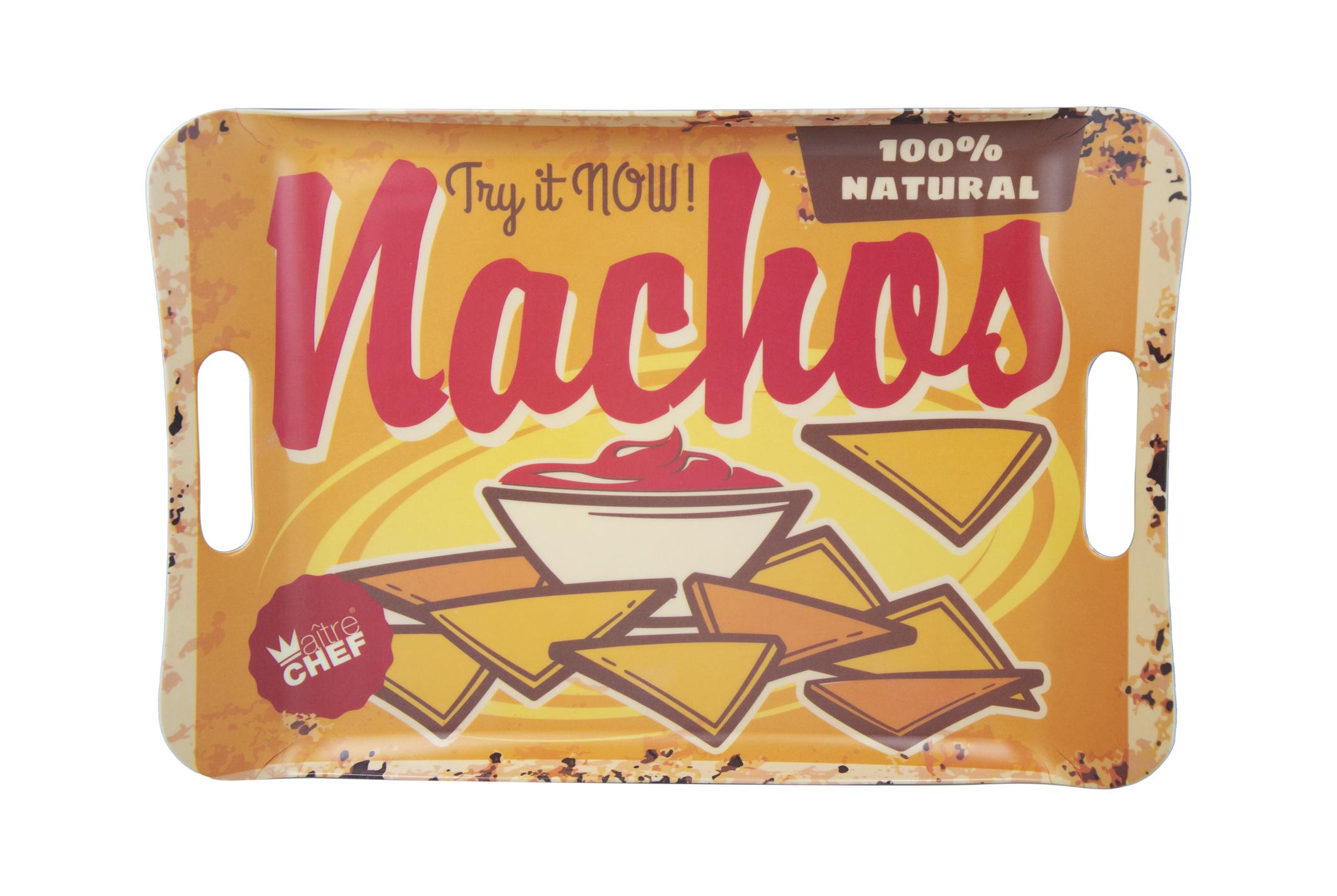 PLATEAU MELAMINE VINTAGE NACHOS 41X28CM