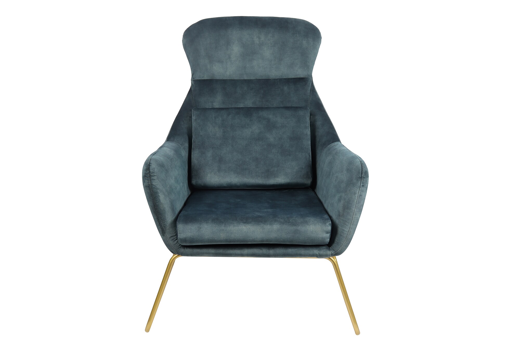 Relaxsessel Samtvelours Blau Sessel Polstersessel Ohrensessel Loungesessel