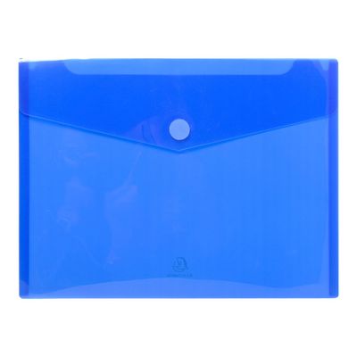 Exacompta - 5 Pochettes enveloppes à scratch - A4 - bleu translucide