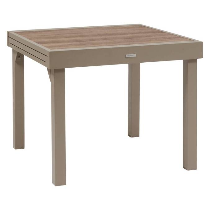 Table de jardin extensible carréee PIAZZA Truffe / Café