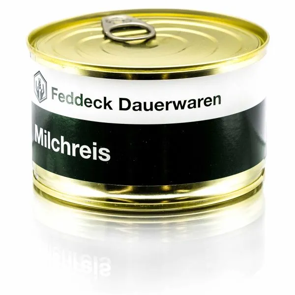 Feddeck Dauerwaren -  Fertiggericht Dose Milchreis 400 g