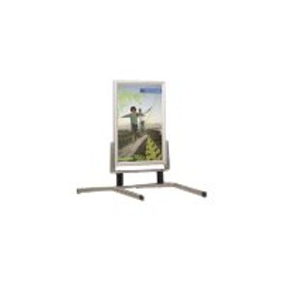 Promocome - Stop-trottoir (Chevalet de sol) 60 x 80 cm - cadre waterproof - double face - pieds métal