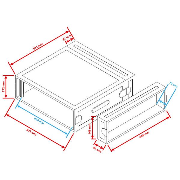 Flyht Pro Case 3U Double Door Profi