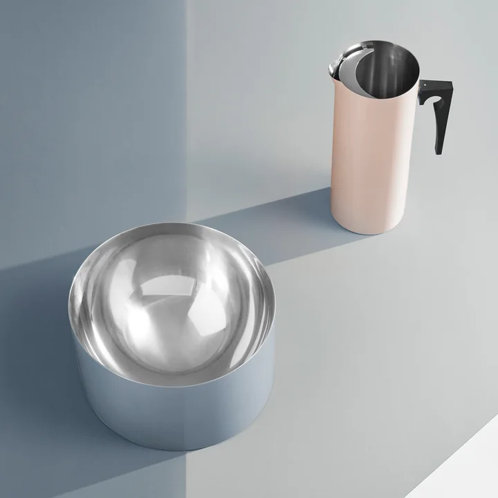 Stelton - Cylinda-Line Kanne mit Eislippe, edelstahl