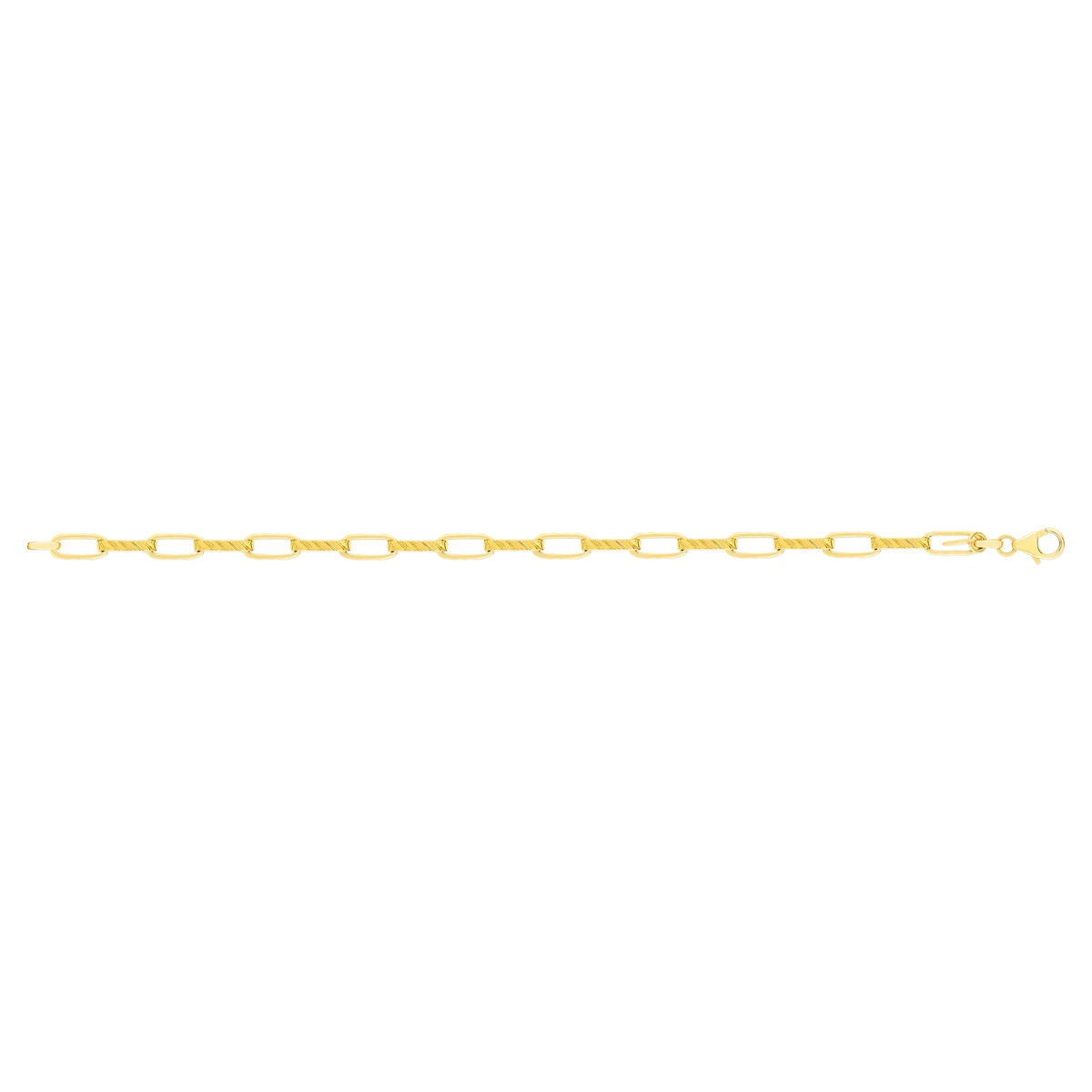Bracelet or jaune 750 19 cm