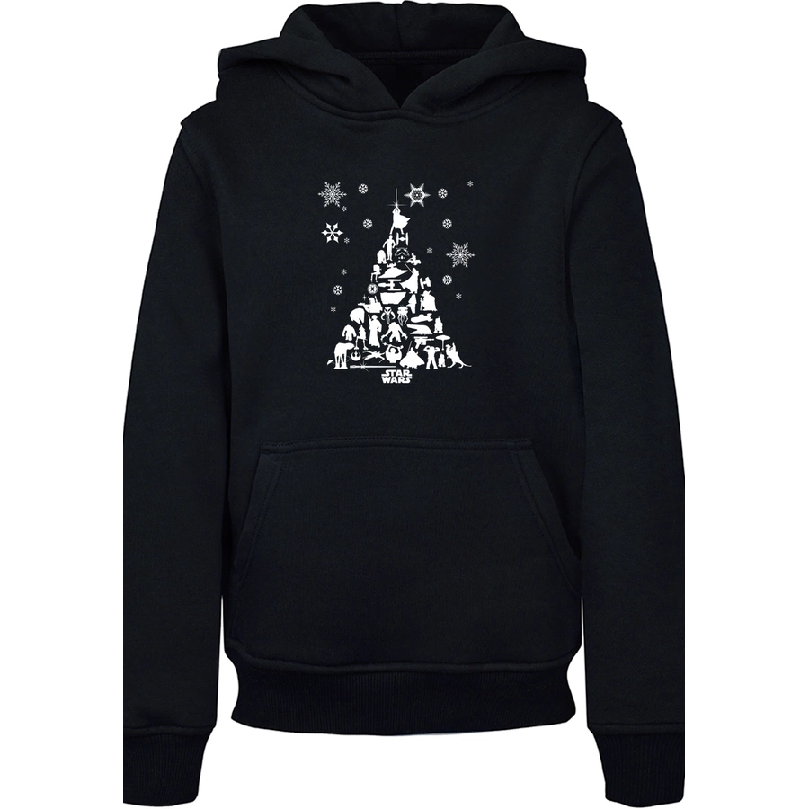 F4NT4STIC Hoodie Star Wars Christmas Weihnachtsbaum schwarz