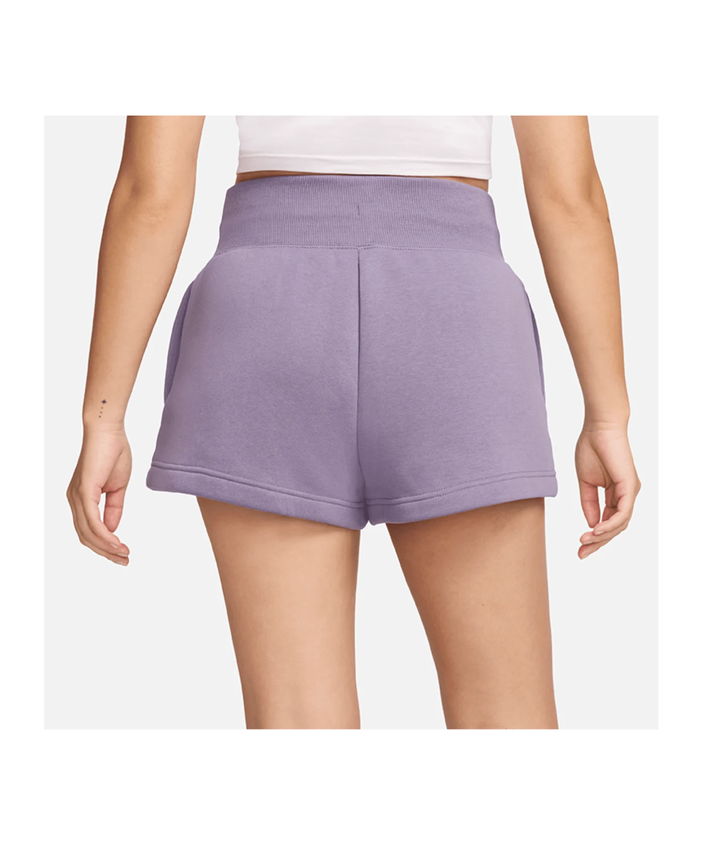 Nike Phoenix Fleece High Waist Loose Short Damen Lila F509