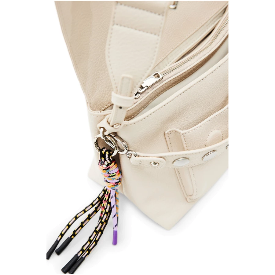 Desigual Half Logo Venecia 2.0 - Schultertasche 25.5 cm crudo
