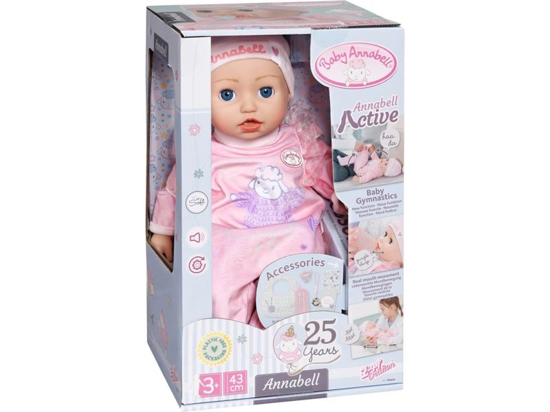 Baby Born Babypuppe Annabell Interaktiv, 43 cm Interaktives Baby