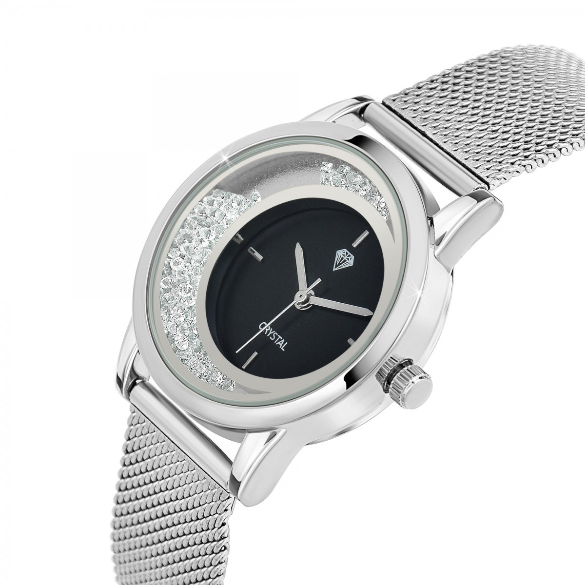 Montre Lynn élégante ornée de Cristaux scintillants SC Crystal