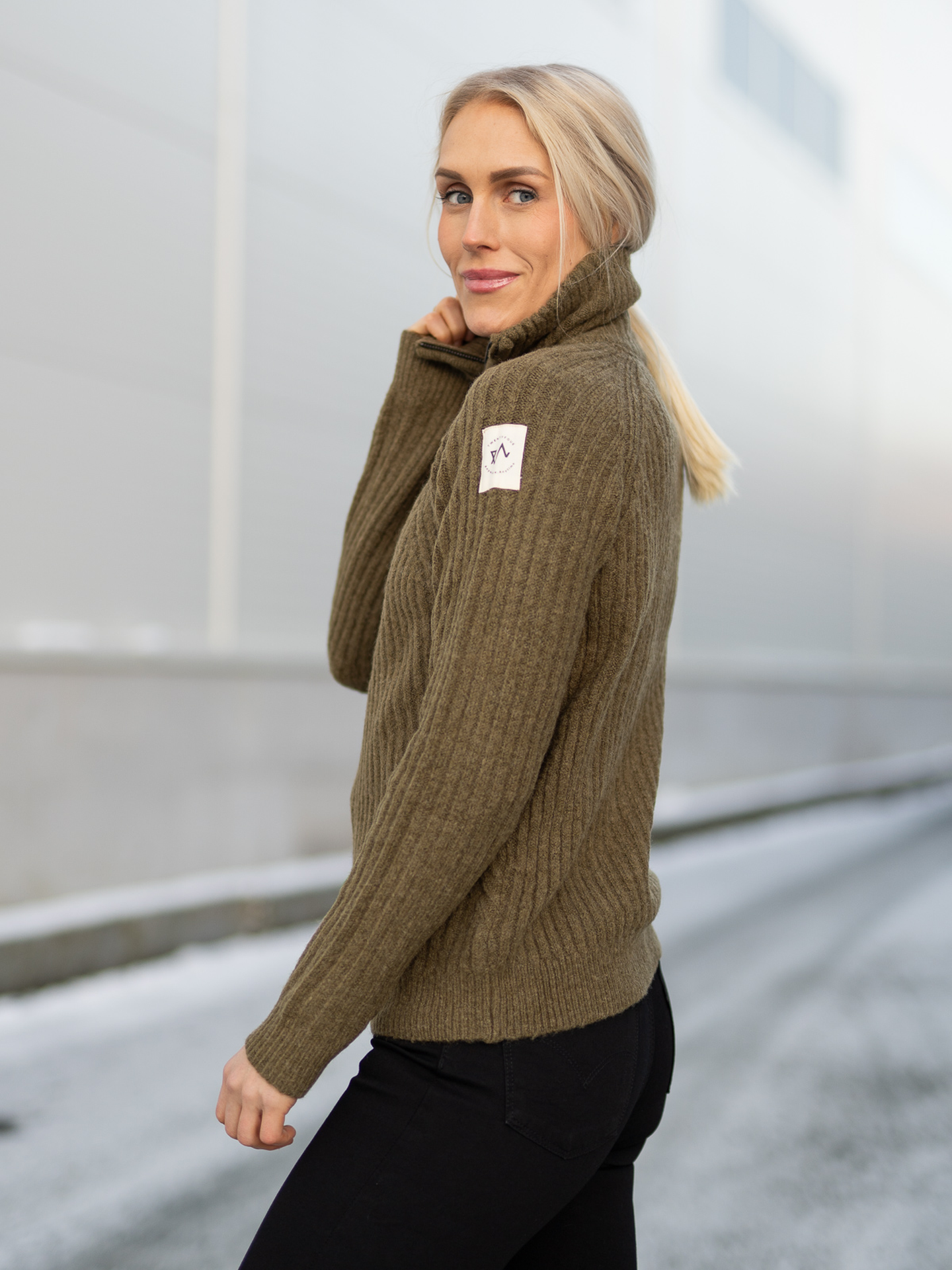 1222 Half Zip Genser