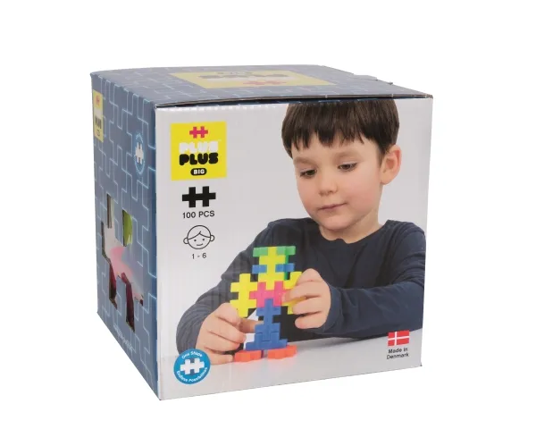 Plus-Plus BIG Neon Mix / 100 pcs