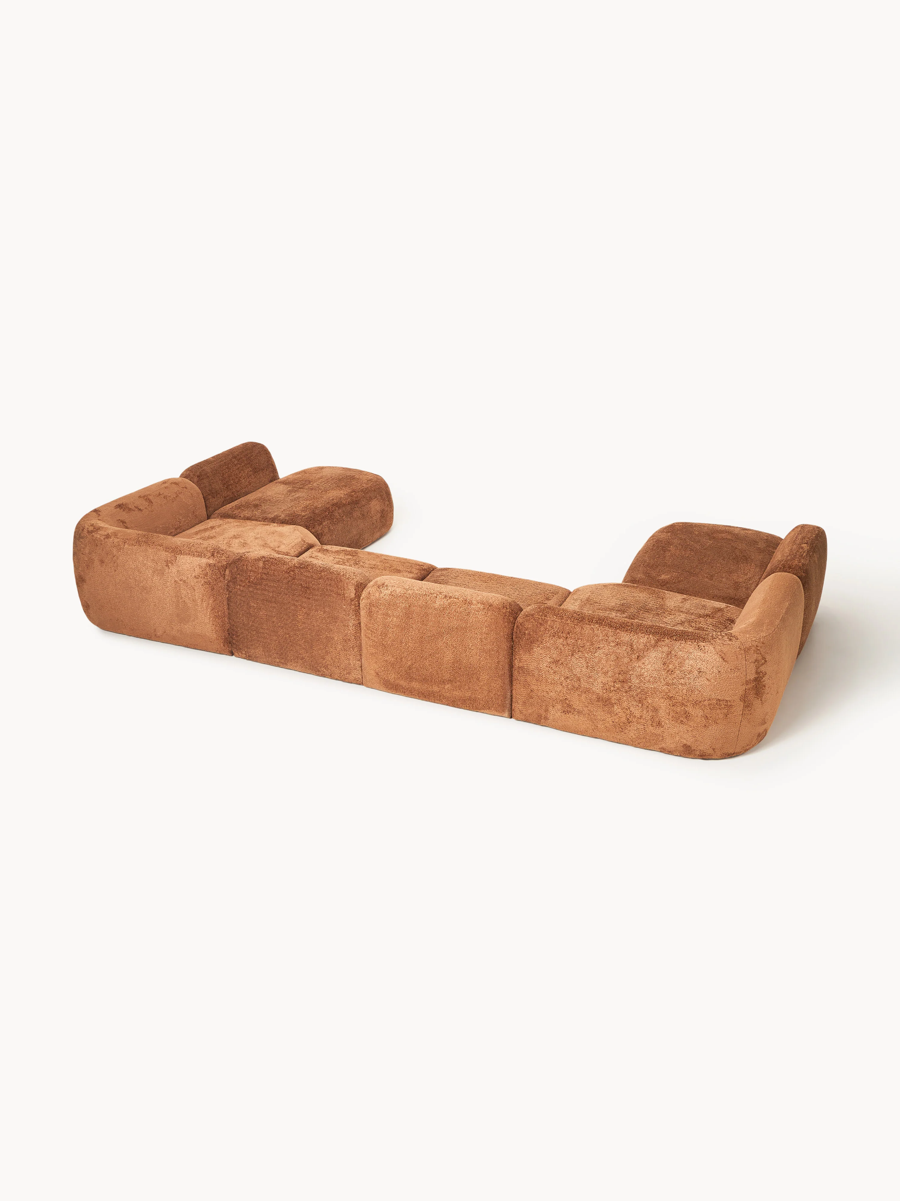 XL modulaire bank Wolke van teddy bouclé