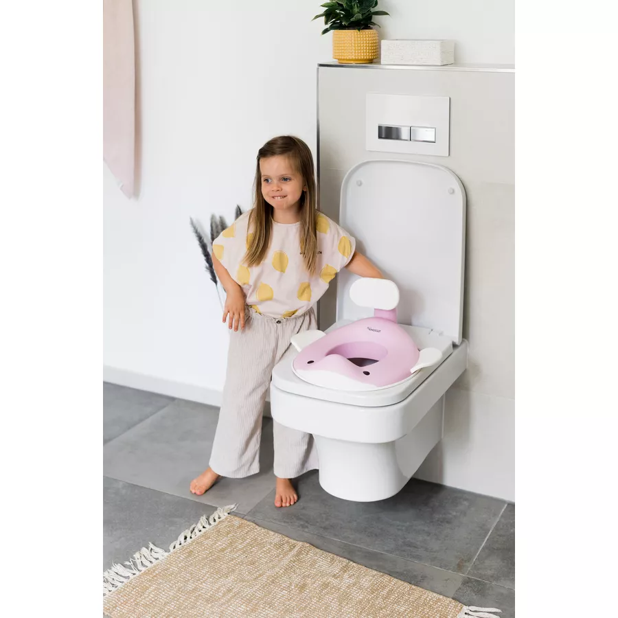 KINDSGUT Toilettenaufsatz Wal zartrosa