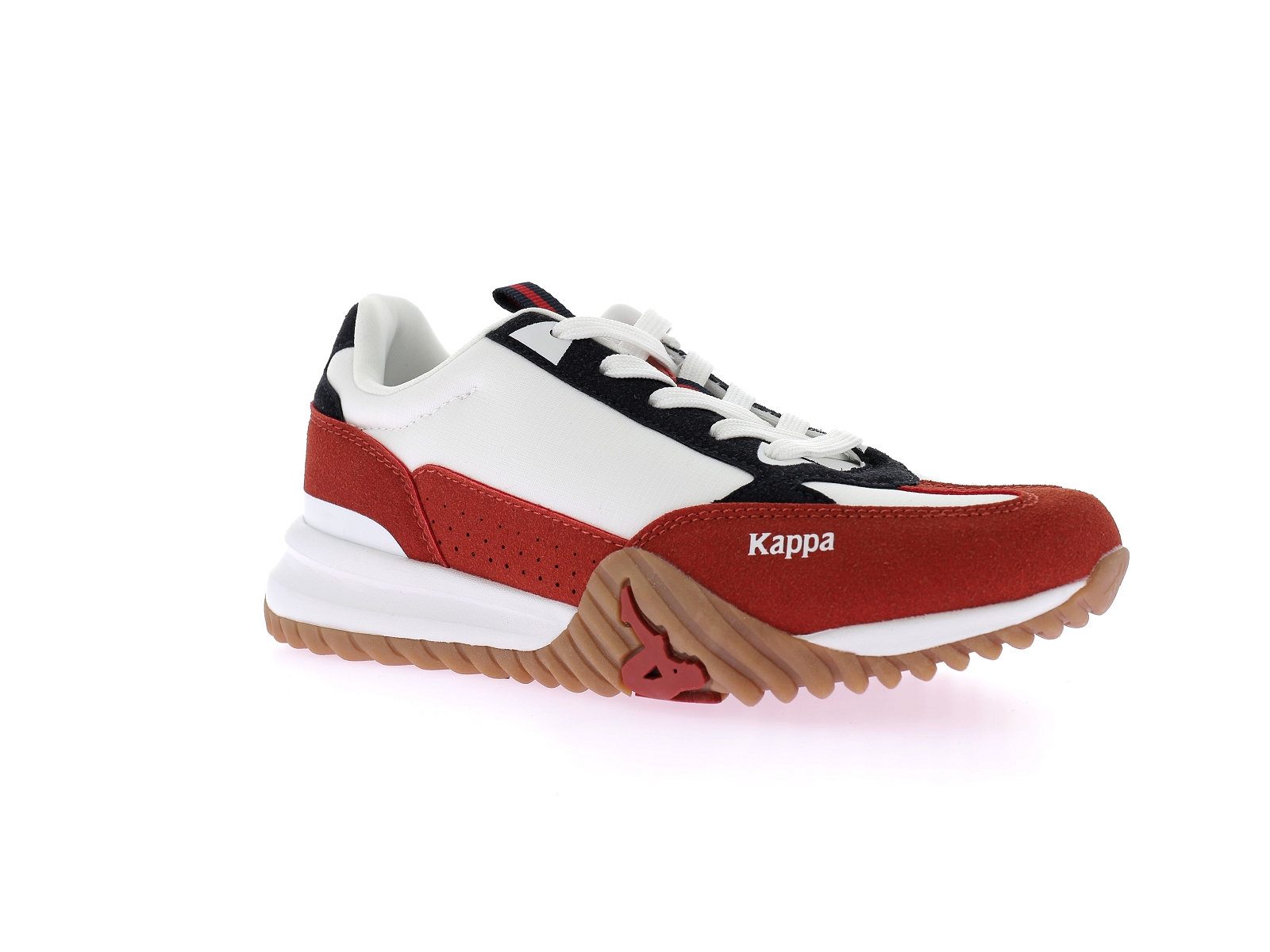 Kappa-ARKLOW JR LACE Matières combinées Blanc Rouge