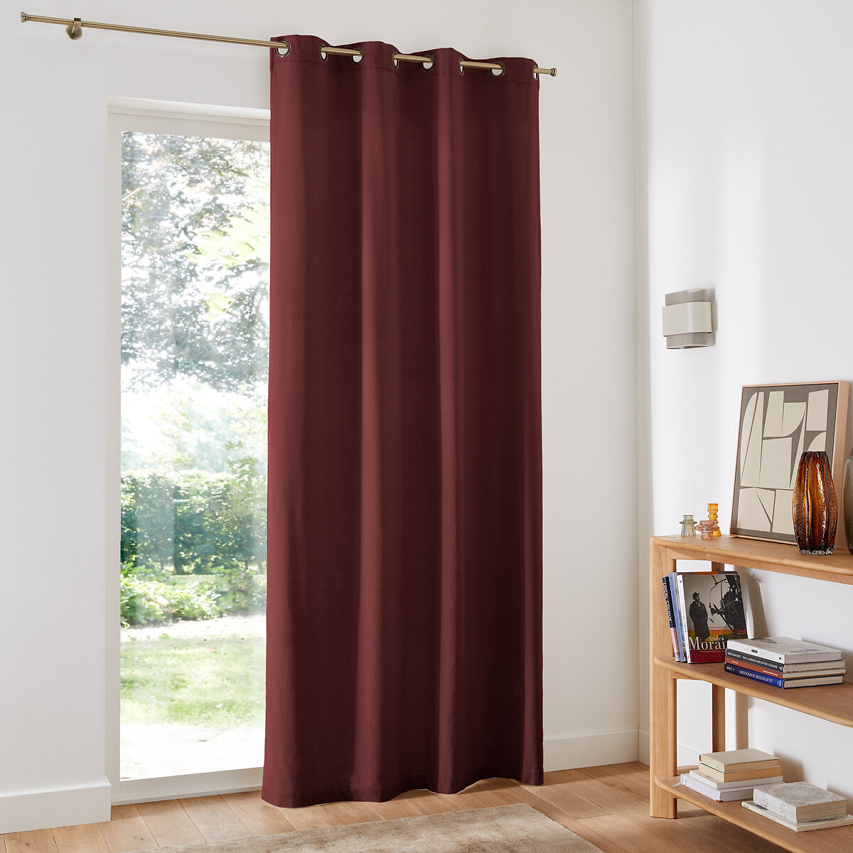 LA REDOUTE INTERIEURS<br>Cortina de veludo com ilhós Veludo
