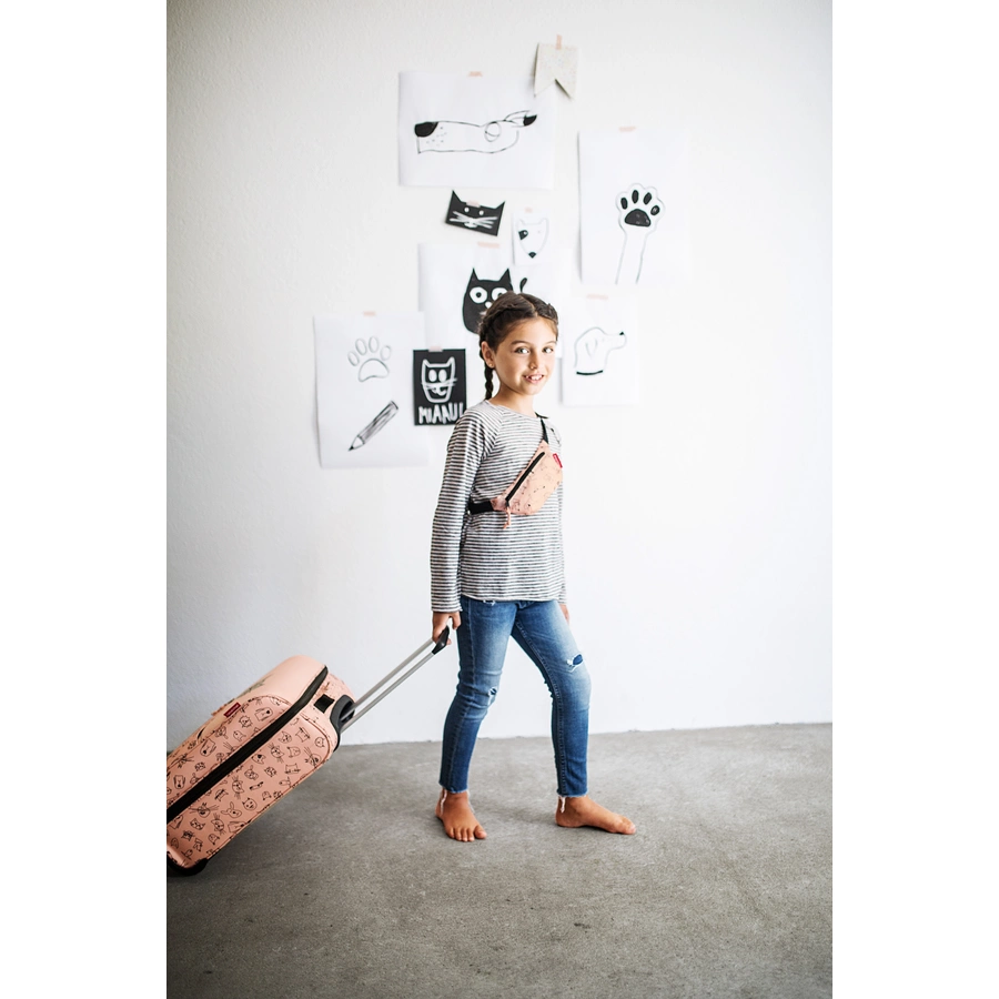 reisenthel® trolley XS kids cats and dogs rose