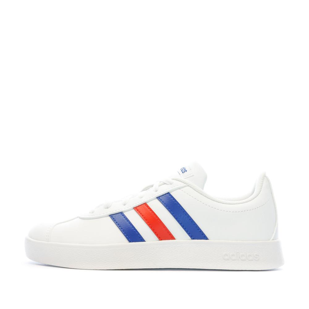 Adidas Baskets Blanches Garçon Adidas Vl Court 2.0 K