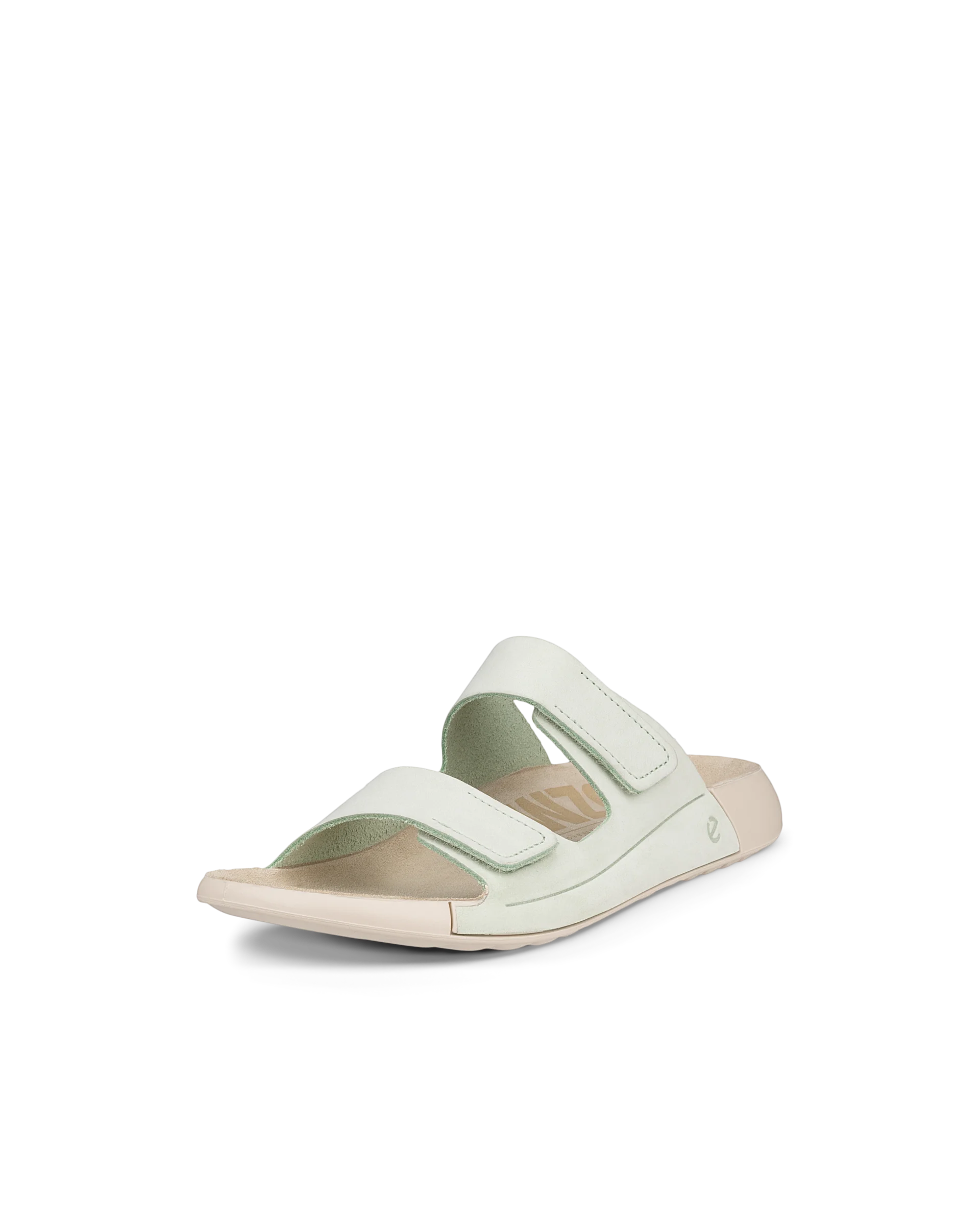 ECCO COZMO W Damen Nubuksandale mit zwei Riemen Grün