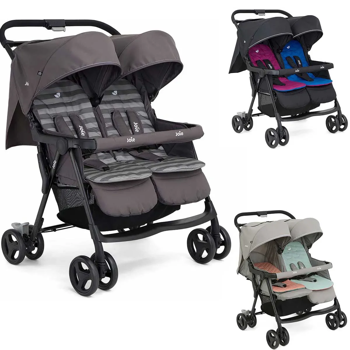 Joie Joie Aire Twin Zwillingsbuggy inkl. Regenverdeck