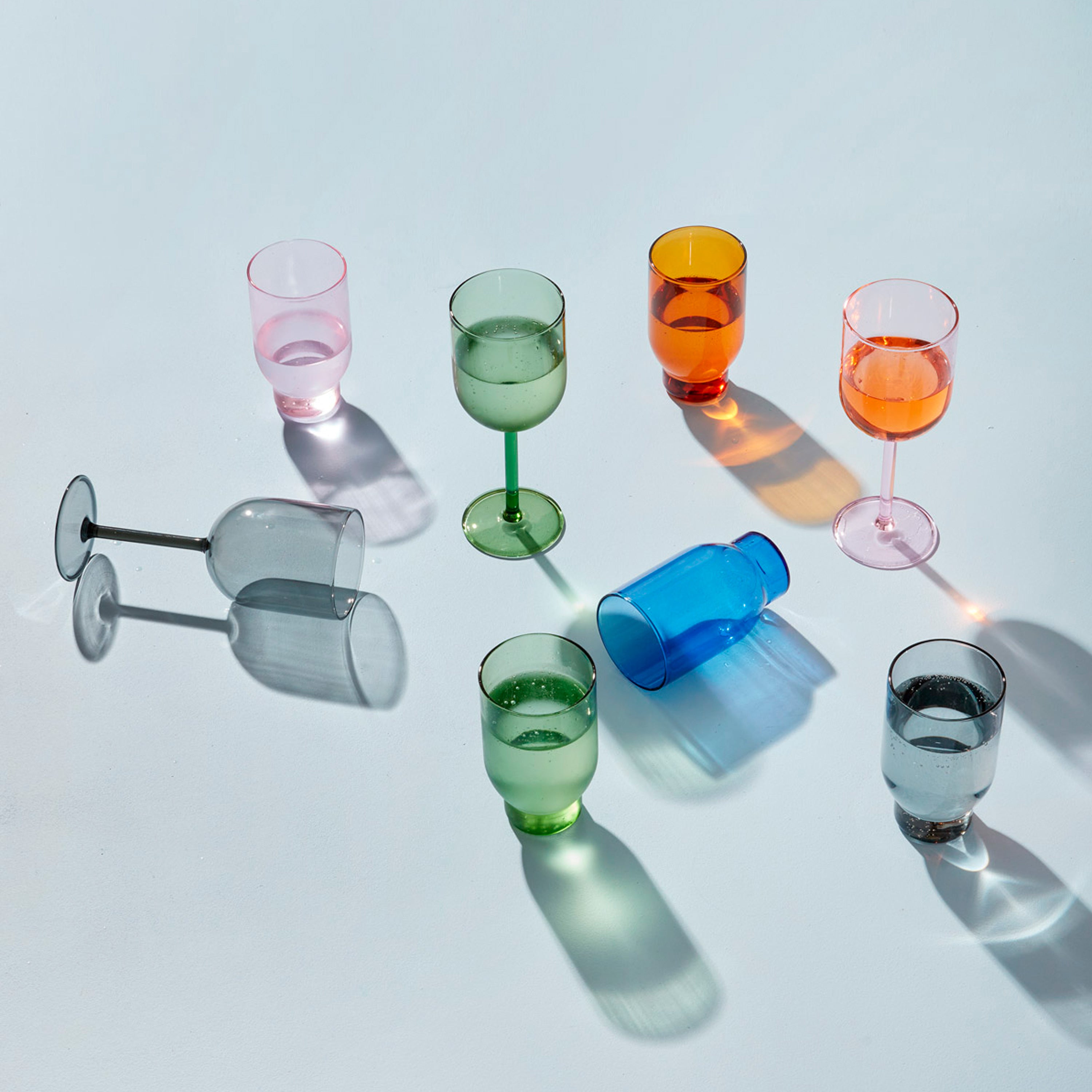 Studio About Glassware Waterglas - Set van 2 - Blue