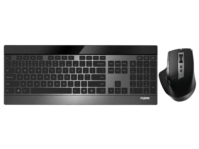Rapoo Tastatur-Maus-Set 9900M Multi-Mode Kabelloses Multi-Mode Maus-Tastatur-Set