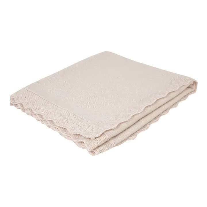 Tartine et Chocolat Plaid en laine mérinos | Beige