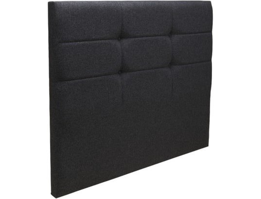MERINOS - Tête de lit Cozy chine gris anthracite 160cm (170cm finie)