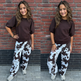 Cow printed pants