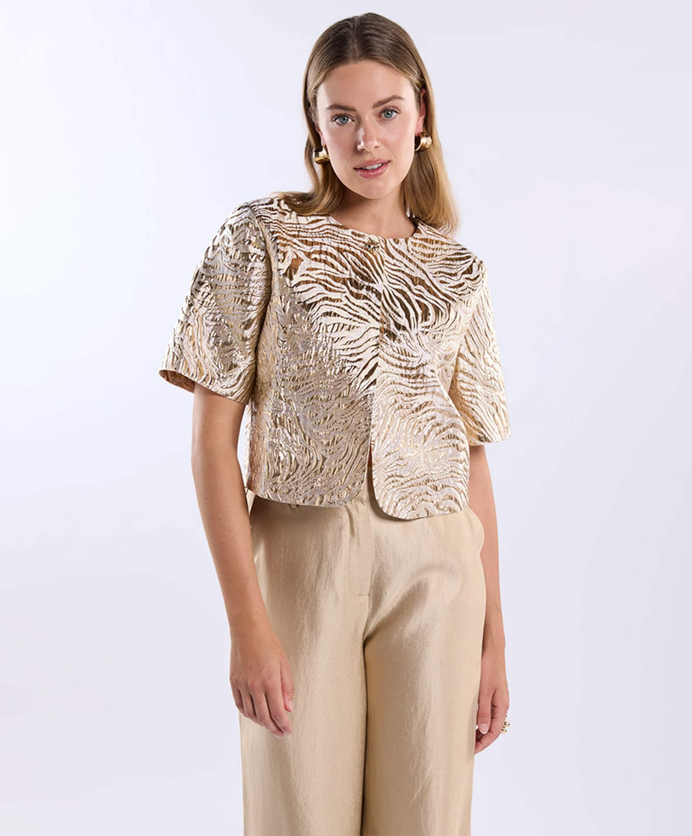 Freebird Festive Dames top goud