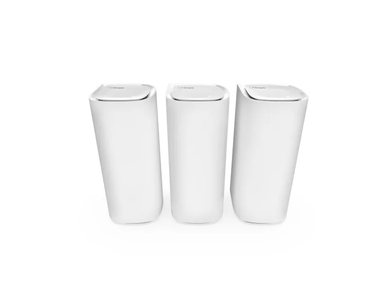 Linksys VELOP Pro 7 - Wi-Fi-system - (3 routere) - op til 9000 sq.ft - mesh 1GbE, 2.5GbE, Wi-Fi 7 Multi-Band